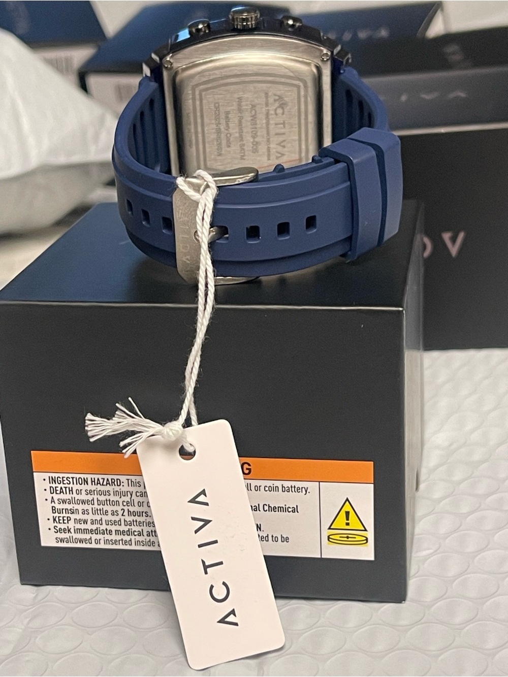 Activa X Invicta Digital Essentials Men's Watch - 45mm. Dark Blue & Orange NEW - Picture 5 of 12